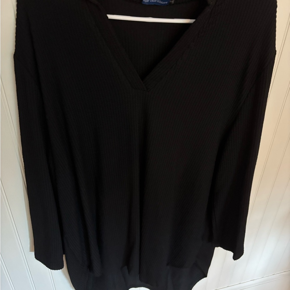NWOT Black V-Neck Women's Top